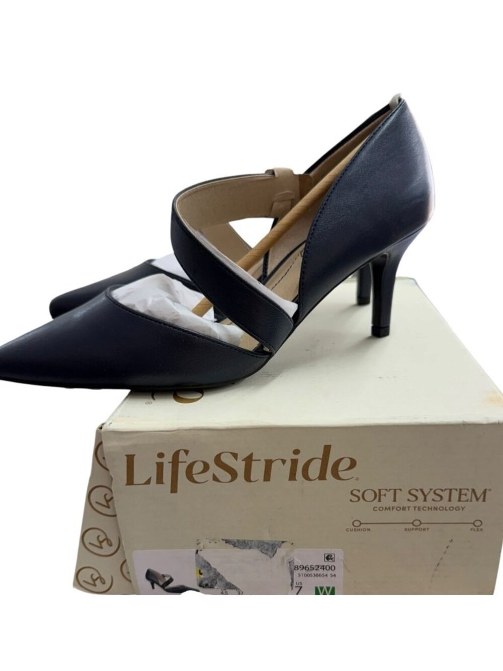 LifeStride Soft System Women's Black Heels With Box Size 7